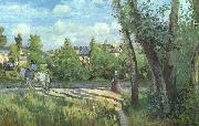 Camille Pissaro Sunlight on the Road, Pontoise china oil painting artist
